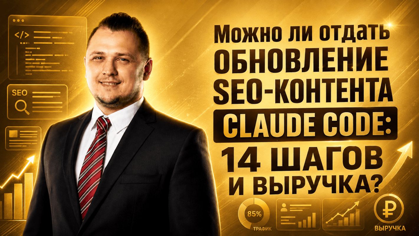 Можно ли отдать обновление SEO-контента Claude Code? 14 шагов и выручка